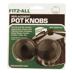 Fitz-All Plastic Replacement Pot Knob Black