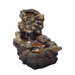 Alpine Polyresin Assorted Fountain with LED Light