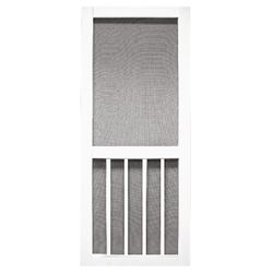 Precision 80 in. H X 36 in. W Magnolia White Vinyl Screen Door
