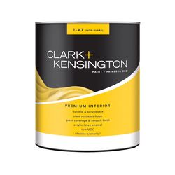 Clark+Kensington Flat Designer White Paint + Primer Interior 1 qt