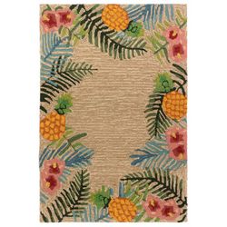 Liora Manne Ravella 2 ft. W X 3 ft. L Natural Casual Polypropylene Accent Rug