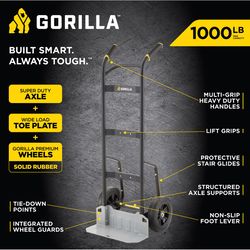 Gorilla Hand Truck 1000 lb. cap.