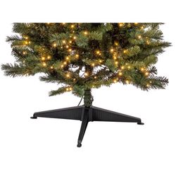 Holiday Bright Lights 1-2 Tree 7 ft. Pencil LED 500 ct Highland Spruce Color Changing Christmas Tree