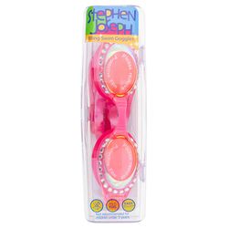 Stephen Joseph Bright Pink Silicone Sparkle Goggles