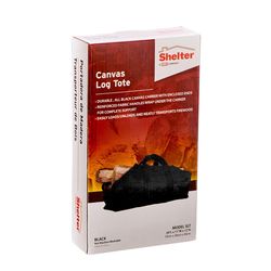 HY-C Shelter Black Polyester Firewood Tote