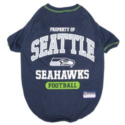 Pets First Seattle Seahawks Dog T-Shirt Large