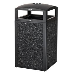 Alpine Industries 41.33 in. H X 21.25 in. W X 21.25 in. L Commercial Garbage Can 40 gal Gray Stone