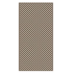 Barrette Outdoor Living 4 in. W X 8 ft. L Brazilian Walnut Vinyl Privacy Lattice Panel