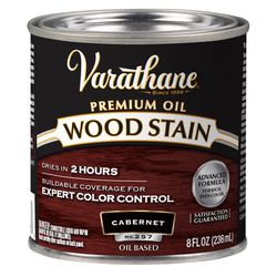Varathane Premium Semi-Transparent Cabernet Oil-Based Urethane Modified Alkyd Wood Stain 1/2 pt