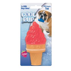 Boss Pet Cool Pup For Dog Pink TPR Ice Cream Cone Dog Toy Extra Small 1 pk