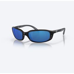 Costa Brine Sunglasses Black Frame Blue Lens Polarized Blue Light Blocking