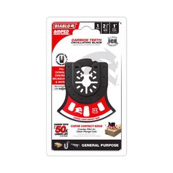 Diablo 2-3/4 in. X 2-3/4 in. W Carbide Semi-Circle Oscillating Blade General Purpose Cuts 1 pk