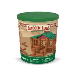 Lincoln Logs 100th Anniversary Tin Building Toy Brown/Green 111 pc