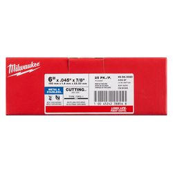 Milwaukee 6 in. D X 7/8 in. X .045 in. thick Metal Cut-Off Wheel 1 pk