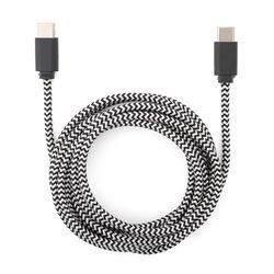 Kikkerland Black/White USB-C Charging Cable USB-C Cable For All Smartphones