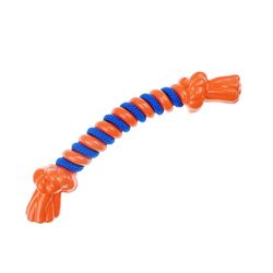 Boss Pet Infinity For Dog Orange TPR Rope Bone Dog Tug Toy Large 1 pk