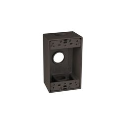 TayMac Old Work 17.5 cu in Rectangle Die-Cast Metal 1 gang Weatherproof Box Bronze
