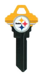 HILLMAN NFL Pittsburg Steelers House/Office Key Blank 68 Single For Schlage Locks Multicolored