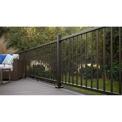 Fortress Railing Products Inspire Railing 32.5 in. H X 96 in. W X 2 in. L Aluminum Railing