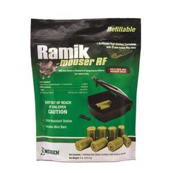 Ramik Mouser Refillable Toxic Fish-Flavored Bait Station and Bait Blocks For Mice 8 oz 1 pk