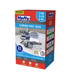 Hefty Shrink-Pak Vaccum Clear Vacuum Cube Storage Bags