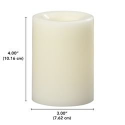 Sterno Home Cream Unscented Scent Pillar Candle