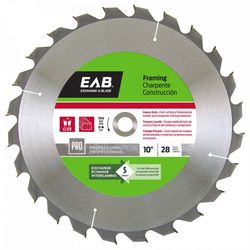 Exchange-A-Blade 10 in. D X 5/8 in. Professional Carbide Framing Saw Blade 28 teeth 1 pk