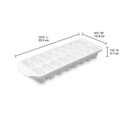 Sterilite White Polypropylene Ice Cube Tray
