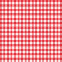 Magic Cover Red/White Checkered Vinyl Disposable Tablecloth 52 in. 52 in.