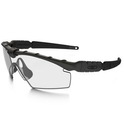 Oakley Standard Issue Ballistic M Frame Sunglasses Unisex Black Frame Clear Lens Blue Light Blocking