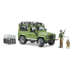 Bruder Land Rover Defender with Forester and Dog Toy Multicolored