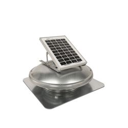 Master Flow 8 in. H X 25 in. W X 25 in. L Galvanized Mill Steel Solar Power Roof Vent