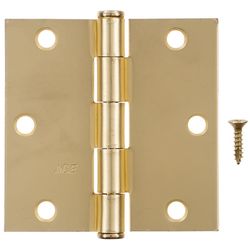 Ace 3-1/2 in. L Bright Brass Residential Door Hinge 3 pk