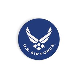 P Graham Dunn Blue/White Air Force Logo Car Coaster 1 pk
