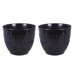 Alpine Stone Planter Black