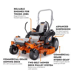 STIHL RZ 552 52 in. 810 cc Gas Zero Turn Riding Mower