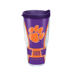 Tervis Collegiate 24 oz Multicolored BPA Free Clemson Tigers Spirit Tumbler with Lid