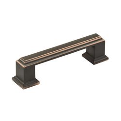 Amerock Traditional Bar Cabinet Pull 3 in. Oil Rubbed Bronze Brown 1 pk
