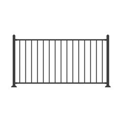 Fortress Railing Products Fe26 Traditional Level Panel 40 in. H X 1 in. W X 72 in. L Steel Railing