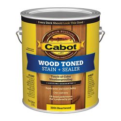Cabot Wood Toned Transparent Heartwood Oil-Based Penetrating Oil Deck and Siding Stain 1 gal