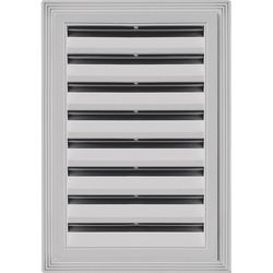 Builders Edge 12 in. W X 18 in. L Gray Copolymer Gable Vent