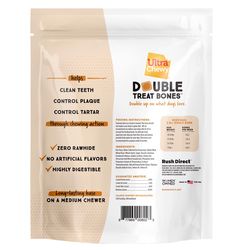 Ultra Chewy Double Treat Peanut Butter Chews For Dogs 22.4 oz 8 pk