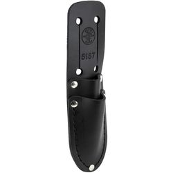 Klein Tools 2 pocket Leather Tool Holder 2 in. L X 7.3 in. H Black