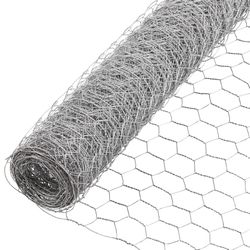 YardGard 24 in. H X 50 ft. L Galvanized Steel Poultry Netting 1 in.