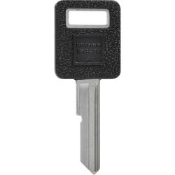 HILLMAN Traditional Key Automotive Key Blank Single For GM Black/Silver