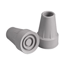 Carex Health Brands Gray Crutch Tips Rubber/Stainless Steel 7/8 in. H X 3/4 in. L