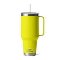 YETI Rambler 42 oz Firefly Yellow BPA Free Straw Mug