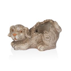 Alpine Polyresin Planter Brown