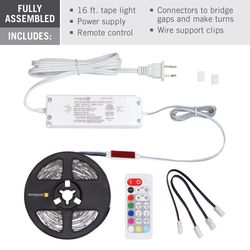 Armacost Lighting RibbonFlex home 16 ft. L Multicolored Plug-In LED Strip Tape Light Kit 1 pk