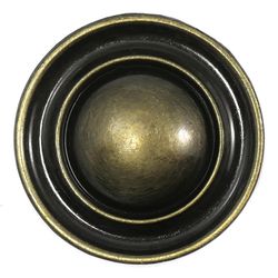 Laurey Classic Traditions Ambassador Round Cabinet Knob 1-1/2 in. D 0.6 in. Antique Brass 1 pk